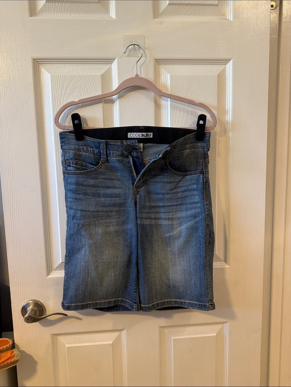 Code Bleu Light Blue Denim Skirt